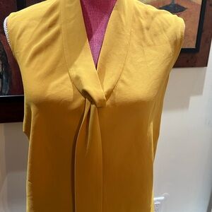 Kasper Mustard Yellow Women's Blouse